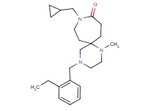 9-(cyclopropylmethyl)-4-(2-ethylbenzyl)-1-methyl-1,4,9-triazaspiro[5.6]dodecan-10-one