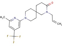 2-allyl-9-[6-methyl-4-(trifluoromethyl)pyridin-2-yl]-2,9-diazaspiro[5.5]undecan-3-one