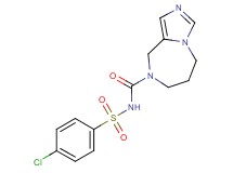N-[(4-chlorophenyl)sulfonyl]-6,7-dihydro-5H-imidazo[1,5-a][1,4]diazepine-8(9H)-carboxamide