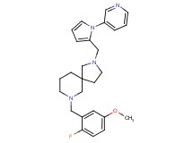 7-(2-fluoro-5-methoxybenzyl)-2-{[1-(3-pyridinyl)-1H-pyrrol-2-yl]methyl}-2,7-diazaspiro[4.5]decane