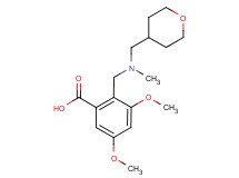 3,5-dimethoxy-2-{[methyl(tetrahydro-2H-pyran-4-ylmethyl)amino]methyl}benzoic acid
