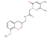 2-(3,4-dimethyl-6-oxopyridazin-1(6H)-yl)-N-[(8-methoxy-3,4-dihydro-2H-chromen-3-yl)methyl]acetamide