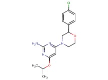 4-[2-(4-chlorophenyl)morpholin-4-yl]-6-isopropoxypyrimidin-2-amine