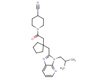 1-({1-[(3-isobutyl-3H-imidazo[4,5-b]pyridin-2-yl)methyl]cyclopentyl}acetyl)piperidine-4-carbonitrile