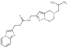 3-imidazo[1,2-a]pyridin-2-yl-N-[(5-isobutyl-4,5,6,7-tetrahydropyrazolo[1,5-a]pyrazin-2-yl)methyl]propanamide