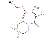 ethyl 5-[(1,1-dioxidothiomorpholin-4-yl)carbonyl]-1H-imidazole-4-carboxylate