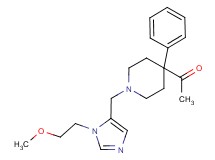 1-(1-{[1-(2-methoxyethyl)-1H-imidazol-5-yl]methyl}-4-phenyl-4-piperidinyl)ethanone