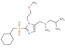 N-{[2-[(cyclohexylmethyl)sulfonyl]-1-(2-methoxyethyl)-1H-imidazol-5-yl]methyl}-N,2-dimethyl-1-propanamine