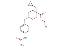 ethyl 1-[4-(acetylamino)benzyl]-4-(cyclopropylmethyl)-4-piperidinecarboxylate