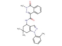 N-[6,6-dimethyl-1-(2-methylphenyl)-4,5,6,7-tetrahydro-1H-indazol-4-yl]-3-methyl-4-oxo-3,4-dihydro-1-phthalazinecarboxamide