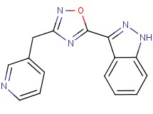 3-[3-(3-pyridinylmethyl)-1,2,4-oxadiazol-5-yl]-1H-indazole trifluoroacetate