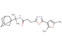N-[1-(1-adamantyl)-1-methylethyl]-3-[5-(2,5-dimethyl-3-furyl)-1,3,4-oxadiazol-2-yl]propanamide