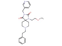 1-(2-methoxyethyl)-8-(2-phenylethyl)-3-(3-pyridinylmethyl)-1,3,8-triazaspiro[4.5]decane-2,4-dione