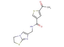 5-acetyl-N-(2,3-dihydroimidazo[2,1-b][1,3]thiazol-6-ylmethyl)thiophene-3-carboxamide