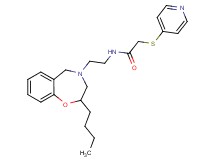 N-[2-(2-butyl-2,3-dihydro-1,4-benzoxazepin-4(5H)-yl)ethyl]-2-(4-pyridinylthio)acetamide