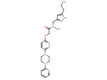 N-methyl-N-[(5-propyl-1H-pyrazol-3-yl)methyl]-2-({6-[4-(2-pyridinyl)-1-piperazinyl]-3-pyridazinyl}oxy)acetamide