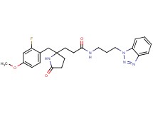 N-[3-(1H-1,2,3-benzotriazol-1-yl)propyl]-3-[2-(2-fluoro-4-methoxybenzyl)-5-oxo-2-pyrrolidinyl]propanamide