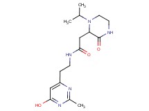 N-[2-(6-hydroxy-2-methylpyrimidin-4-yl)ethyl]-2-(1-isopropyl-3-oxopiperazin-2-yl)acetamide