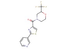 4-[(2-pyridin-3-yl-1,3-thiazol-4-yl)carbonyl]-2-(trifluoromethyl)morpholine