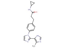 N-cyclopropyl-3-[4-(5'-methyl-1H,3'H-2,4'-biimidazol-1-yl)phenyl]propanamide