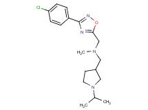 1-[3-(4-chlorophenyl)-1,2,4-oxadiazol-5-yl]-N-[(1-isopropyl-3-pyrrolidinyl)methyl]-N-methylmethanamine
