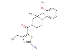 4-ethyl-5-{[4-(2-methoxyphenyl)-3,3-dimethyl-1-piperazinyl]carbonyl}-1,3-thiazol-2-amine