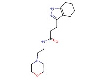 N-(2-morpholin-4-ylethyl)-3-(4,5,6,7-tetrahydro-1H-indazol-3-yl)propanamide