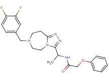 N-{1-[7-(3,4-difluorobenzyl)-6,7,8,9-tetrahydro-5H-[1,2,4]triazolo[4,3-d][1,4]diazepin-3-yl]ethyl}-2-phenoxyacetamide