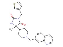 5-methyl-5-[1-(7-quinolinylmethyl)-4-piperidinyl]-3-(3-thienylmethyl)-2,4-imidazolidinedione