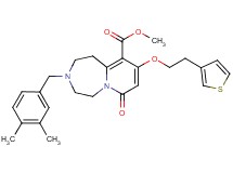 methyl 3-(3,4-dimethylbenzyl)-7-oxo-9-[2-(3-thienyl)ethoxy]-1,2,3,4,5,7-hexahydropyrido[1,2-d][1,4]diazepine-10-carboxylate