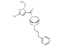 (1S*,5R*)-6-[(1-ethyl-3-methyl-1H-pyrazol-5-yl)carbonyl]-3-(3-phenylpropyl)-3,6-diazabicyclo[3.2.2]nonane