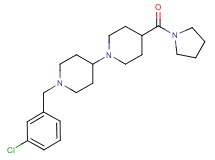 1'-(3-chlorobenzyl)-4-(1-pyrrolidinylcarbonyl)-1,4'-bipiperidine