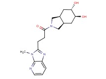 (3aR*,5S*,6S*,7aS*)-2-[3-(3-methyl-3H-imidazo[4,5-b]pyridin-2-yl)propanoyl]octahydro-1H-isoindole-5,6-diol