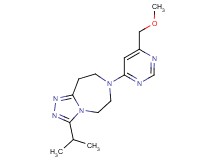 3-isopropyl-7-[6-(methoxymethyl)pyrimidin-4-yl]-6,7,8,9-tetrahydro-5H-[1,2,4]triazolo[4,3-d][1,4]diazepine