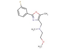 N-{[2-(3-fluorophenyl)-5-methyl-1,3-oxazol-4-yl]methyl}-2-methoxy-N-methylethanamine
