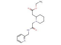 ethyl (1-{2-oxo-2-[(2-pyridinylmethyl)amino]ethyl}-2-piperidinyl)acetate