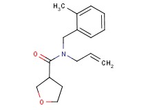 N-allyl-N-(2-methylbenzyl)tetrahydrofuran-3-carboxamide