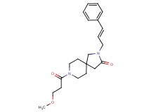 8-(3-methoxypropanoyl)-2-[(2E)-3-phenylprop-2-en-1-yl]-2,8-diazaspiro[4.5]decan-3-one
