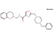 2-[(4-benzyl-1-piperazinyl)methyl]-N-[(2R)-3,4-dihydro-2H-chromen-2-ylmethyl]-1,3-oxazole-4-carboxamide
