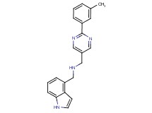 (1H-indol-4-ylmethyl){[2-(3-methylphenyl)pyrimidin-5-yl]methyl}amine
