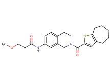 3-methoxy-N-[2-(5,6,7,8-tetrahydro-4H-cyclohepta[b]thien-2-ylcarbonyl)-1,2,3,4-tetrahydro-7-isoquinolinyl]propanamide