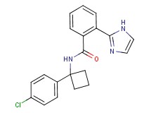 N-[1-(4-chlorophenyl)cyclobutyl]-2-(1H-imidazol-2-yl)benzamide