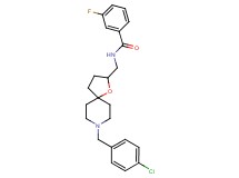 N-{[8-(4-chlorobenzyl)-1-oxa-8-azaspiro[4.5]dec-2-yl]methyl}-3-fluorobenzamide