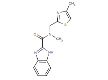 N-methyl-N-[(4-methyl-1,3-thiazol-2-yl)methyl]-1H-benzimidazole-2-carboxamide
