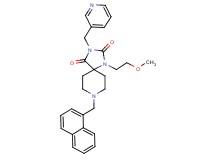 1-(2-methoxyethyl)-8-(1-naphthylmethyl)-3-(3-pyridinylmethyl)-1,3,8-triazaspiro[4.5]decane-2,4-dione