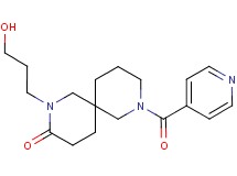 2-(3-hydroxypropyl)-8-isonicotinoyl-2,8-diazaspiro[5.5]undecan-3-one