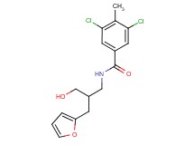 3,5-dichloro-N-[3-(2-furyl)-2-(hydroxymethyl)propyl]-4-methylbenzamide