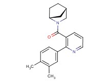 (1R*,4S*)-2-{[2-(3,4-dimethylphenyl)pyridin-3-yl]carbonyl}-2-azabicyclo[2.2.1]heptane