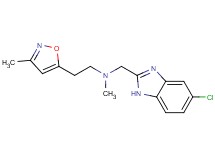 N-[(5-chloro-1H-benzimidazol-2-yl)methyl]-N-methyl-2-(3-methyl-5-isoxazolyl)ethanamine trifluoroacetate
