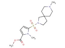 methyl 1-methyl-5-[(8-methyl-2,8-diazaspiro[4.5]dec-2-yl)sulfonyl]-1H-pyrrole-2-carboxylate